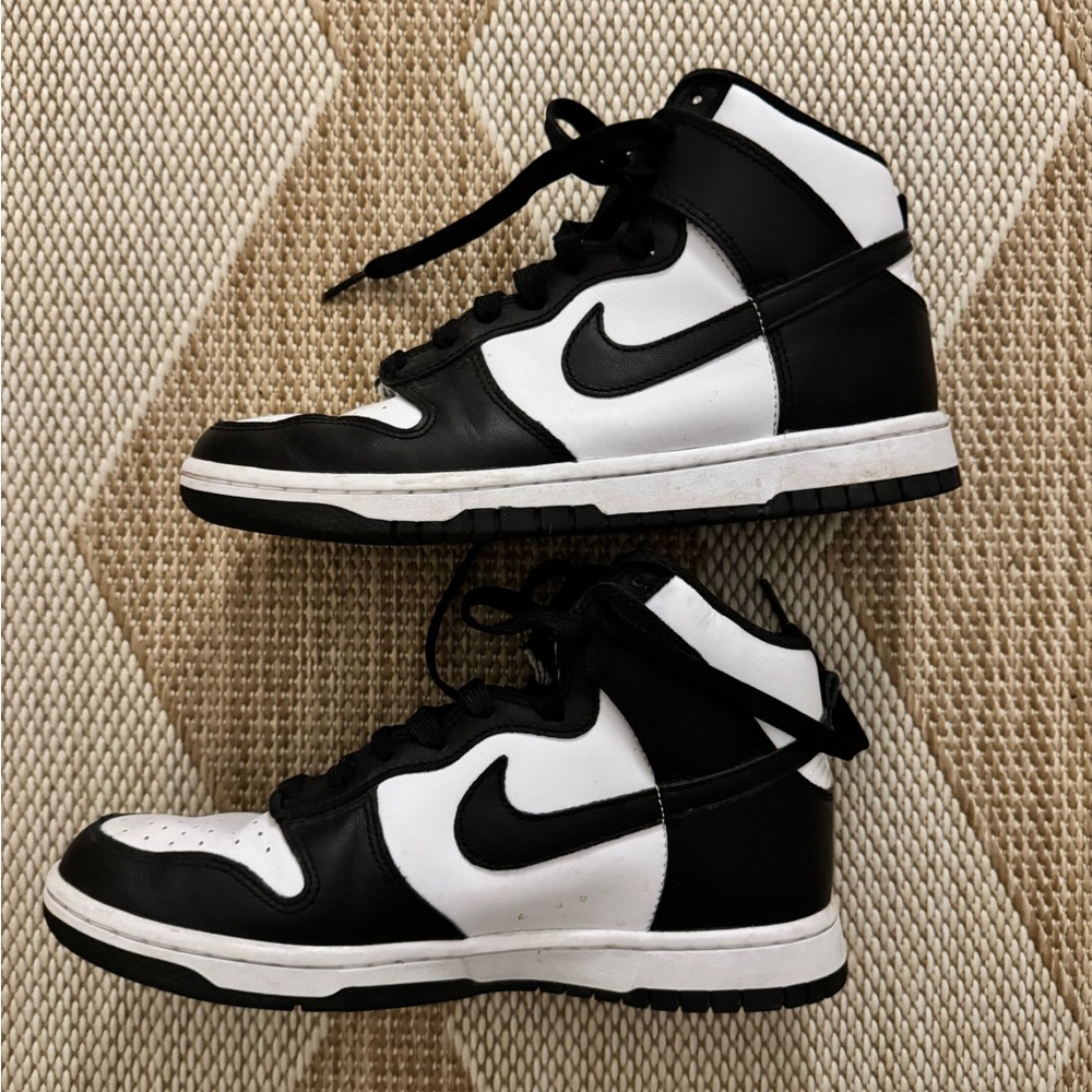Nike Black and White High-Top Sneakers